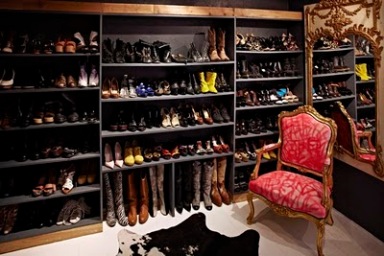Jane Aldridge shoe closet